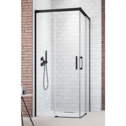 Wpisz KOD: PROMO - 10% Radaway Idea KDD kabina prysznicowa część lewa 120 cm czarny mat/szkło przezroczyste 10370120-54-01L