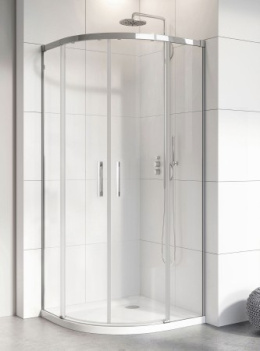 Wpisz KOD: PROMO - 10% Radaway Idea PDD komplet 2 ścianek prysznicowych do kabiny 90x120 cm chrom połysk/szkło przezroczyste 387158-01-01