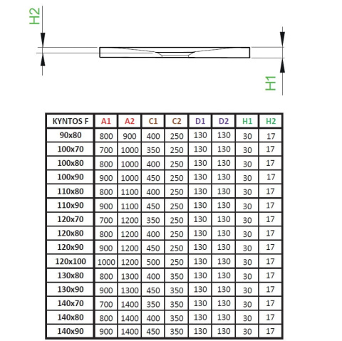 Wpisz KOD: PROMO - 10% Radaway Kyntos F brodzik 160x90 cm prostokątny konglomeratowy biały HKF16090-04