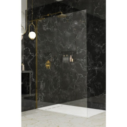 Radaway Modo SL Gold II Walk-In ścianka prysznicowa 120 cm lewa wolnostojąca złoty połysk/szkło przezroczyste 10319124-09-01L