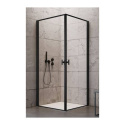 Radaway Nes Black KDD I drzwi prysznicowe 100 cm prawe czarny mat/szkło Frame 10021100-54-56R