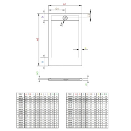 Radaway Teos F brodzik 120x100 cm prostokątny czarny HTF120100-54
