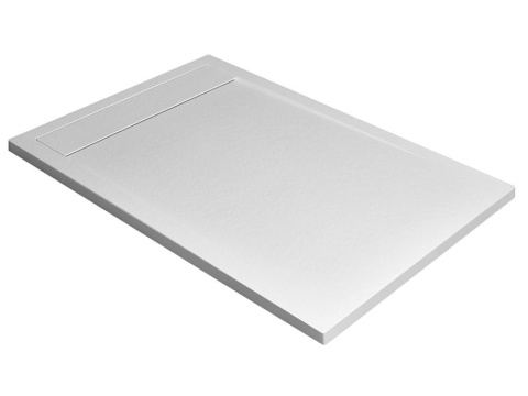 Radaway Teos F brodzik 130x90 cm konglomeratowy biały HTF13090-04