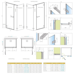 Wpisz KOD: PROMO - 10% Radaway Arta KDS I drzwi prysznicowe 82 cm prawe chrom+/szkło przezroczyste 386820-03-01R