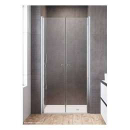 Wpisz KOD: PROMO - 10% Radaway Eos DWD I drzwi prysznicowe 90 cm wnękowe chrom/szkło przezroczyste 137703-01-01