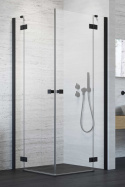 Wpisz KOD: PROMO - 10% Radaway Essenza New Black KDD drzwi prysznicowe 80 cm lewe czarny mat/szkło przezroczyste 1385061-54-01L