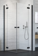 Wpisz KOD: PROMO - 10% Radaway Essenza New Black KDD drzwi prysznicowe 90 cm lewe czarny mat/szkło przezroczyste 1385060-54-01L