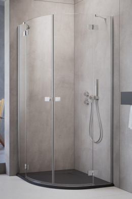 Wpisz KOD: PROMO - 10% Radaway Essenza New PDD kabina prysznicowa część lewa 100x100 cm półokrągła 1385003-01-01L
