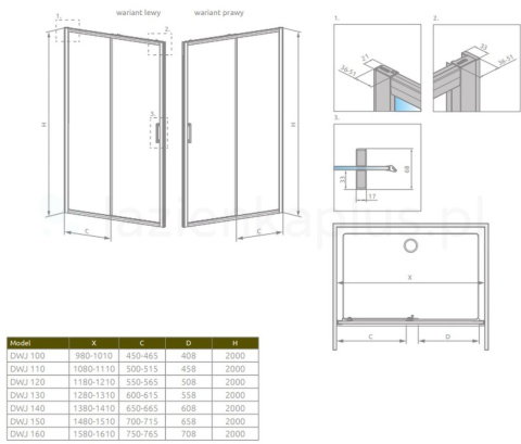 Radaway Essenza Pro Gold Walk-In 8 ścianka prysznicowa 100 cm wolnostojąca złoty połysk/szkło przezroczyste 1012100-09-01