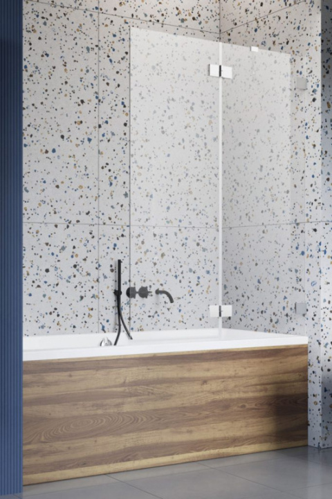 Radaway Essenza Pro PND II parawan nawannowy 110 cm lewy chrom/szkło przezroczyste 10102110-01-01L