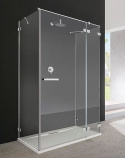Radaway Euphoria KDJ+S ścianka prysznicowa 32,1 cm krótka prawa szkło przezroczyste 383220-01R