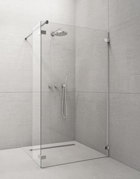Radaway Euphoria Walk-In ścianka frontowa W3 120 cm chrom/szkło przezroczyste 383134-01-01