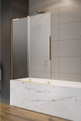 Wpisz KOD: PROMO - 10% Radaway Furo SL Gold PND II drzwi parawanu 63,8 cm lewe złoty połysk/szkło przezroczyste 10309638-09-01L