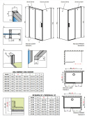 Wpisz KOD: PROMO - 10% Radaway Idea PDD komplet ścianek 80Lx100P cm chrom połysk/szkło przezroczyste 387152-01-01