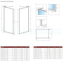 Wpisz KOD: PROMO - 10% Radaway Modo F SL II ścianka prysznicowa walk-in 90 cm chrom połysk/szkło przezroczyste 10419094-01-01L