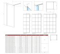 Wpisz KOD: PROMO - 10% Radaway Modo New Black II Factory Walk-In ścianka prysznicowa 75 cm czarny mat/szkło factory 389075-54-55