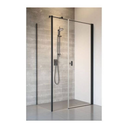 Radaway Nes 8 Black KDS I drzwi prysznicowe 77,5 cm prawe czarny mat/szkło przezroczyste 10073140-54-01R