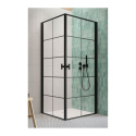 Radaway Nes Black KDD I drzwi prysznicowe 90 cm prawe czarny mat/szkło Factory 10021090-54-55R