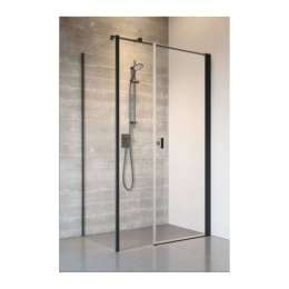 Radaway Nes Black KDS I drzwi prysznicowe 120 cm prawe czarny mat/szkło przezroczyste 10023120-54-01R