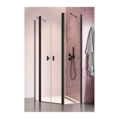 Radaway Nes Black PTD drzwi prysznicowe 53,2 cm czarny/szkło przezroczyste 10051000-54-01