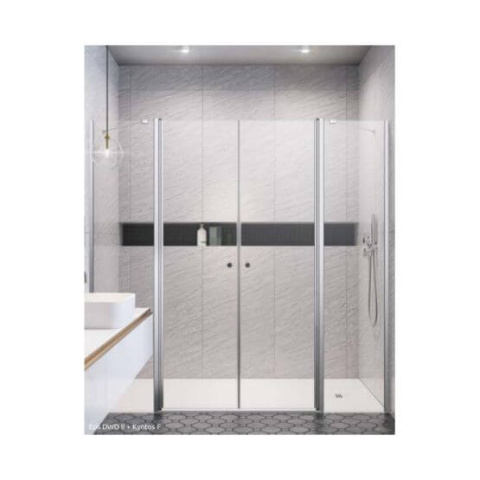 Wpisz KOD: PROMO - 10% Radaway Eos DWD II ścianki prysznicowe 103 cm chrom/szkło przezroczyste 13799103-01-01