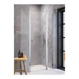 Wpisz KOD: PROMO - 10% Radaway Eos DWJ II drzwi prysznicowe 90 cm wnękowe prawe chrom/szkło przezroczyste 13799441-01R