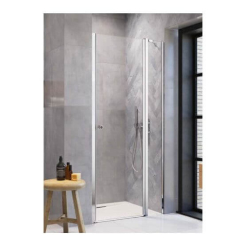 Wpisz KOD: PROMO - 10% Radaway Eos DWJ II drzwi prysznicowe 90 cm wnękowe prawe chrom/szkło przezroczyste 13799441-01R