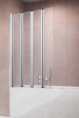 Wpisz KOD: PROMO - 10% Radaway Eos PNW5 parawan nawannowy 107 cm chrom/szkło przeroczyste 1205501-101