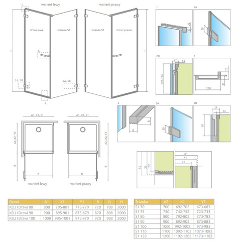 Wpisz KOD: PROMO - 10% Radaway Essenza New PND II parawan nawannowy 100 cm prawy chrom/szkło przezroczyste 110002100-01-01R