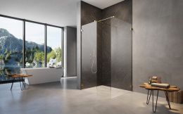 Radaway Essenza Pro Gold Walk-In 8 ścianka prysznicowa 70 cm wolnostojąca złoty połysk/szkło przezroczyste 1012070-09-01