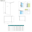 Radaway Euphoria Walk-In ścianka prysznicowa 90 cm frontowa W1 V chrom/szkło przezroczyste 383111-01-01