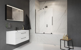 Wpisz KOD: PROMO - 10% Radaway Furo Black PND II drzwi parawanu 53,8 cm prawe czarny mat/szkło przezroczyste 10109538-54-01R