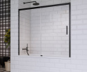 Wpisz KOD: PROMO - 10% Radaway Idea PN DWJ parawan nawannowy 140x150 cm lewy czarny mat/skzło przezroczyste 10003140-54-01L