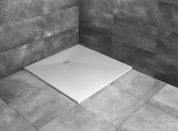 Wpisz KOD: PROMO - 10% Radaway Kyntos C brodzik 100x100 cm kwadratowy konglomeratowy biały HKC100100-04