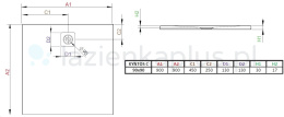Wpisz KOD: PROMO - 10% Radaway Kyntos C brodzik 100x100 cm kwadratowy konglomeratowy szary HKC100100-74