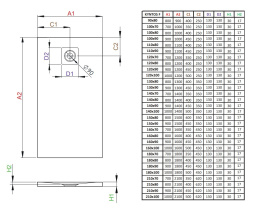 Wpisz KOD: PROMO - 10% Radaway Kyntos F brodzik 130x80 cm konglomeratowy czarny HKF13080-54