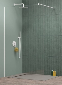 Radaway Modo New II Walk-In ścianka 110 cm biały mat/szkło przezroczyste 389114-04-01