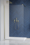 Wpisz KOD: PROMO - 10% Radaway Modo New II Walk-In ścianka 80 cm złoty szczotkowany/szkło przezroczyste 389084-99-01