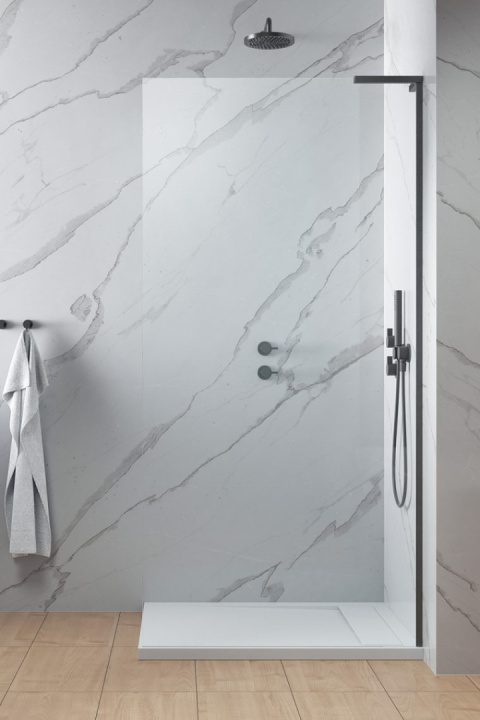 Radaway Modo SL Brushed Gunmetal II Walk-In ścianka prysznicowa 80 cm prawa gunmetal szczotkowany/szkło przezroc 10319084-92-01R