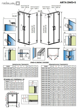 Radaway Nes 8 KDS I drzwi prysznicowe 77,5 cm prawe chrom/szkło przezroczyste 10073140-01-01R