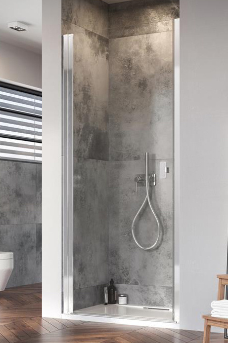 Radaway Nes DWJ I drzwi prysznicowe 80 cm wnękowe lewe chrom/szkło przezroczyste 10026080-01-01L