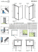 Radaway Nes KDJ II drzwi prysznicowe 90 cm prawe chrom/szkło przezroczyste 10032090-01-01R