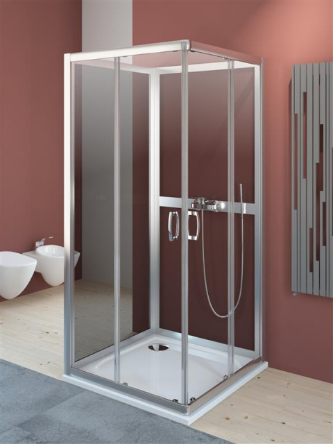 Radaway Premium Plus 2S komplet ścianek tylnych 90 cm szkło Fabric 33433-01-06N