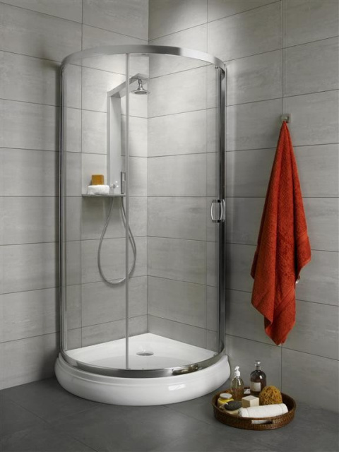 Radaway Premium Plus B kabina prysznicowa 90x90 cm półokrągła chrom/szkło przezroczyste 30473-01-01N Radaway Premium Plus B kabina prysznicowa 90x90 cm półokrągła chrom/szkło przezroczyste 30473-01-01N