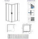 Wpisz KOD: PROMO - 10% Radaway Alienta C kabina prysznicowa 90x90 cm kwadratowa chrom połysk/szkło przezroczyste 10239090-01-01