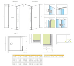 Wpisz KOD: PROMO - 10% Radaway Arta Walk-In ścianka prysznicowa 80 cm chrom/szkło przezroczyste 386280-03-01