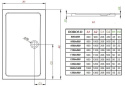 Wpisz KOD: PROMO - 10% Radaway Doros Plus D brodzik 120x90 cm prostokątny biały SDRPD1290-01