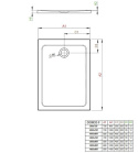 Wpisz KOD: PROMO - 10% Radaway Doros Plus F brodzik 140x80 cm prostokątny biały SDRFP1480-01