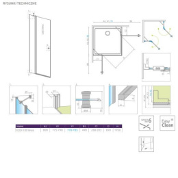 Wpisz KOD: PROMO - 10% Radaway Eos KDD II kabina prysznicowa część prawa 80x80 cm kwadratowa 13799460-01R