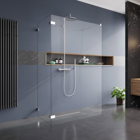 Radaway Euphoria VI W6 Walk-In ścianka prysznicowa 140 cm frontowa chrom/szkło przezroczyste 383176-01-01
